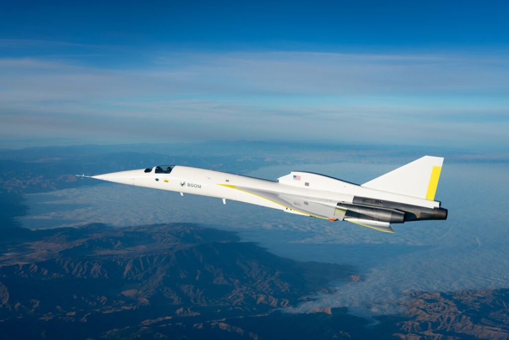 The XB-1 demonstrator on December 19, 2024, on one of its 11 successful test flights.