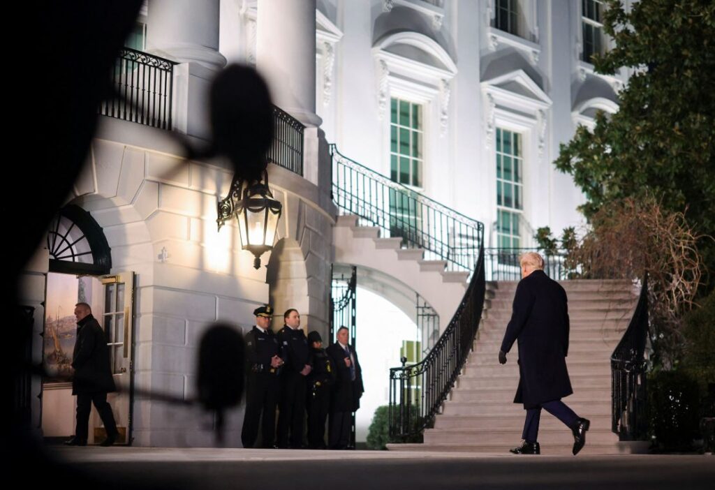 President Donald Trump returns to the White House Monday night.