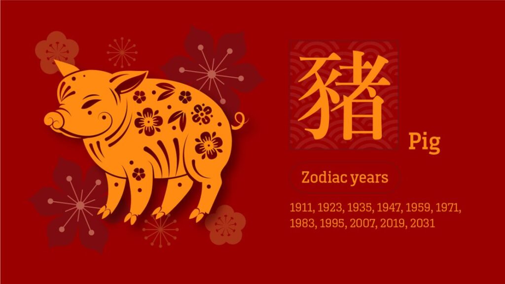 12 Chinese zodiac pig