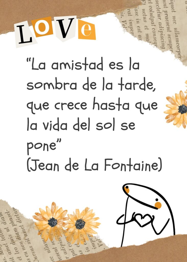 "La amistad es la sombra de la tarde, que crece hasta que la vida del sol se pone" - Jean de La Fontaine (Foto: Canva.com / Noé Yactayo)