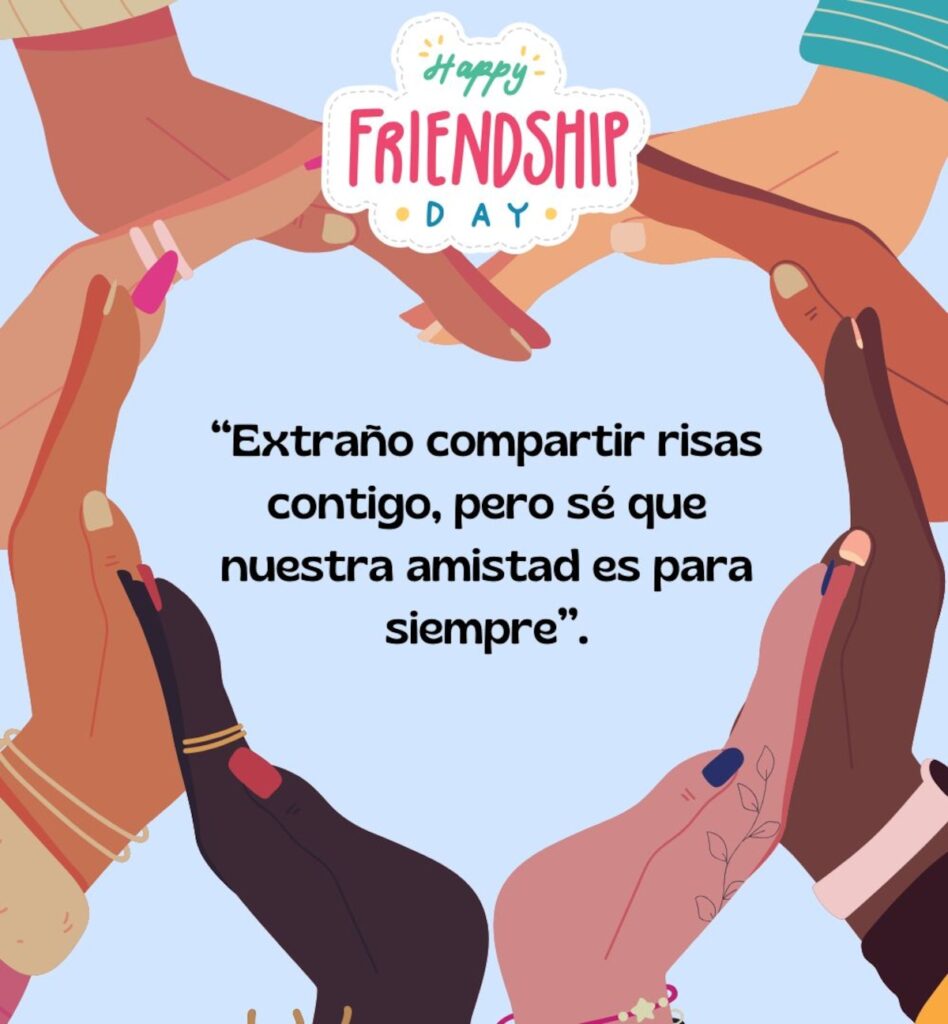 "Extraño compartir risas contigo, pero sé que nuestra amistad es para siempre" (Foto: Canva.com / Noé Yactayo)