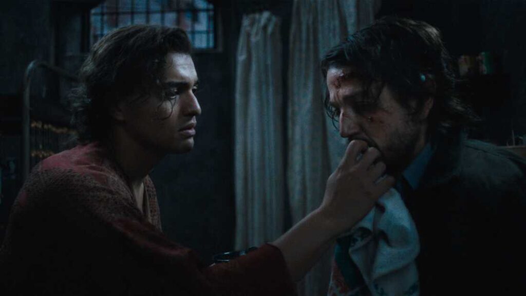 Tonatiuh and Diego Luna in Kiss of the Spider Woman.