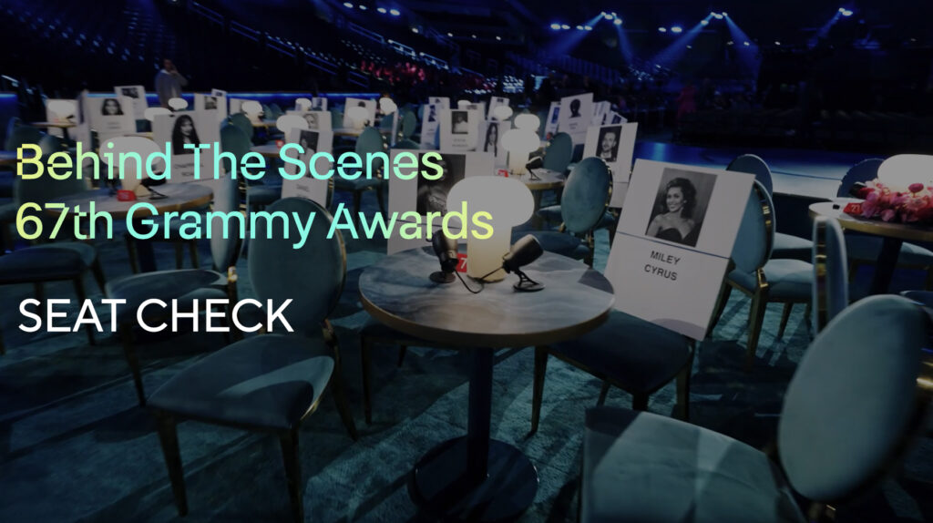 Backstage Look At The 2025 GRAMMYs Seating Chart