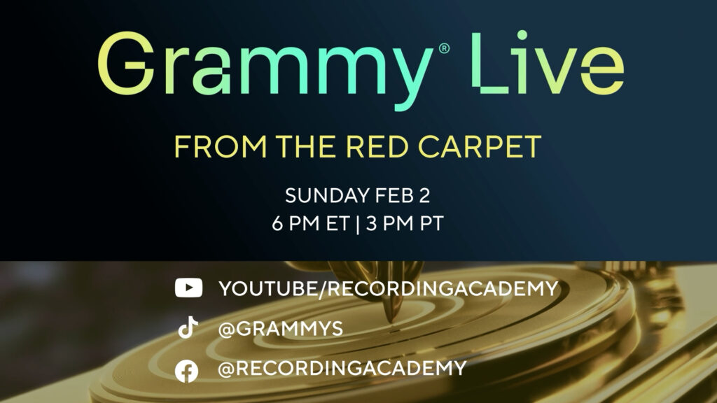 GRAMMY Live From The Red Carpet Airs Sunday Feb. 2