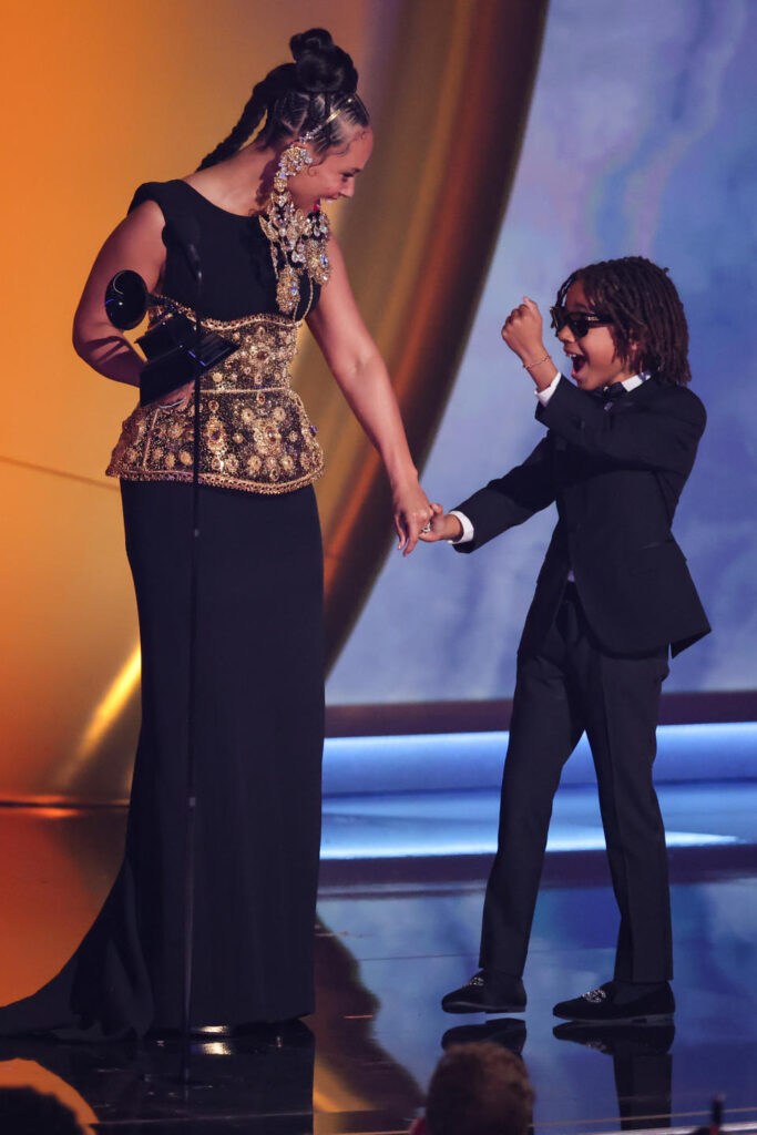 Alicia Keys, Genesis Ali Dean at the 67th GRAMMY Awards held at the Crypto.com Arena on February 2, 2025 in Los Angeles, California.