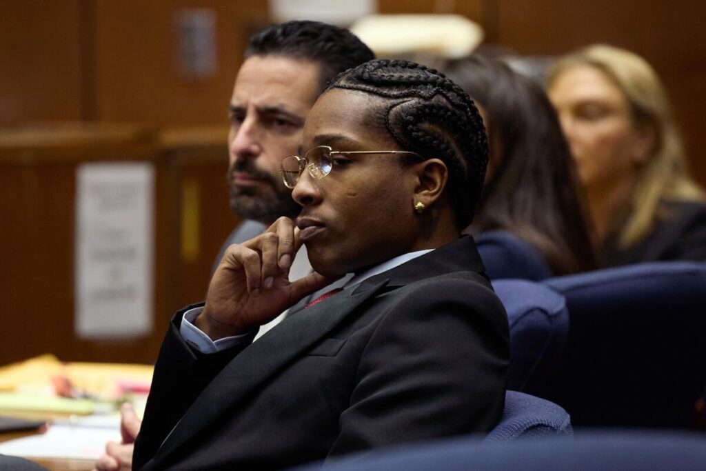 Rakim Mayers, better known as the rapper ASAP Rocky, at his assault trial.