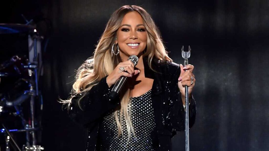 Mariah Carey performs during the 2018 iHeartRadio Music Festival.