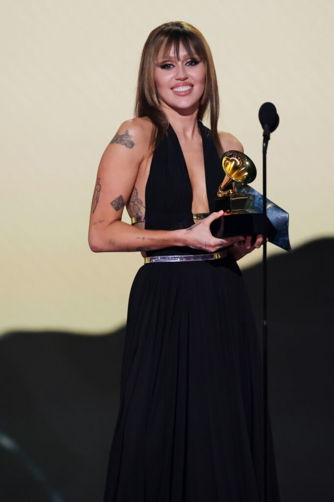 Cyrus won the award for country duo/group performance at this year's Grammys