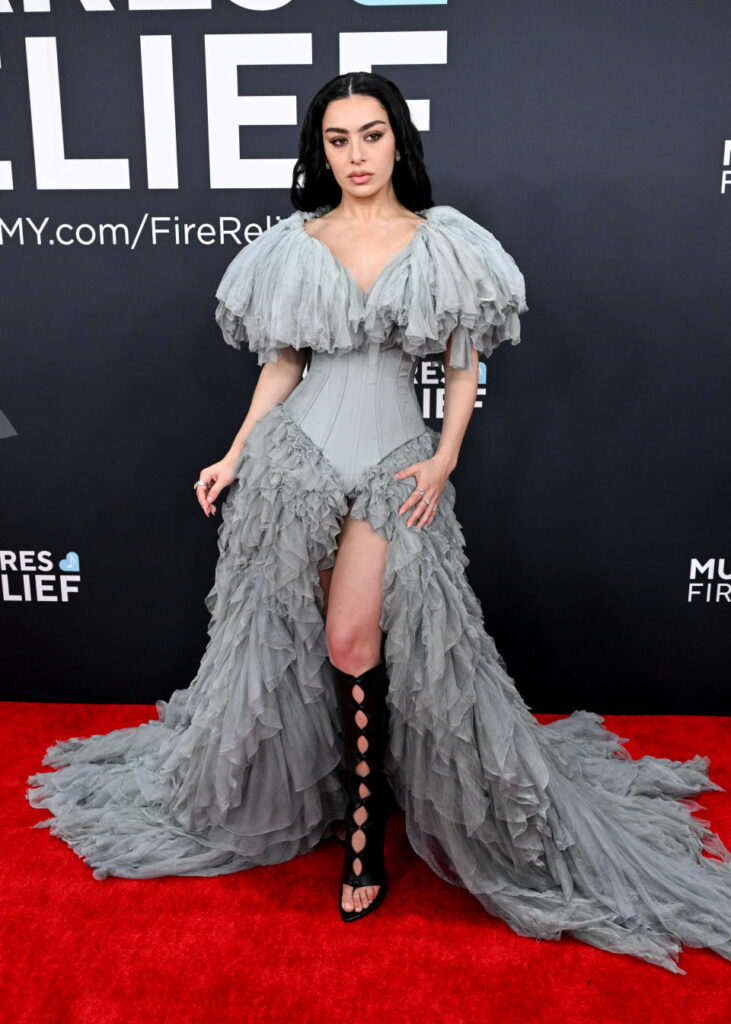 Charli XCX on the red carpet.