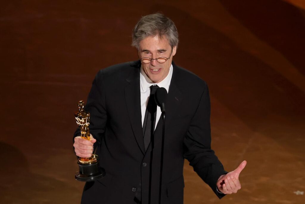 HOLLYWOOD, CALIFORNIA - MARCH 02: Walter Salles accepts the International Feature Film award for